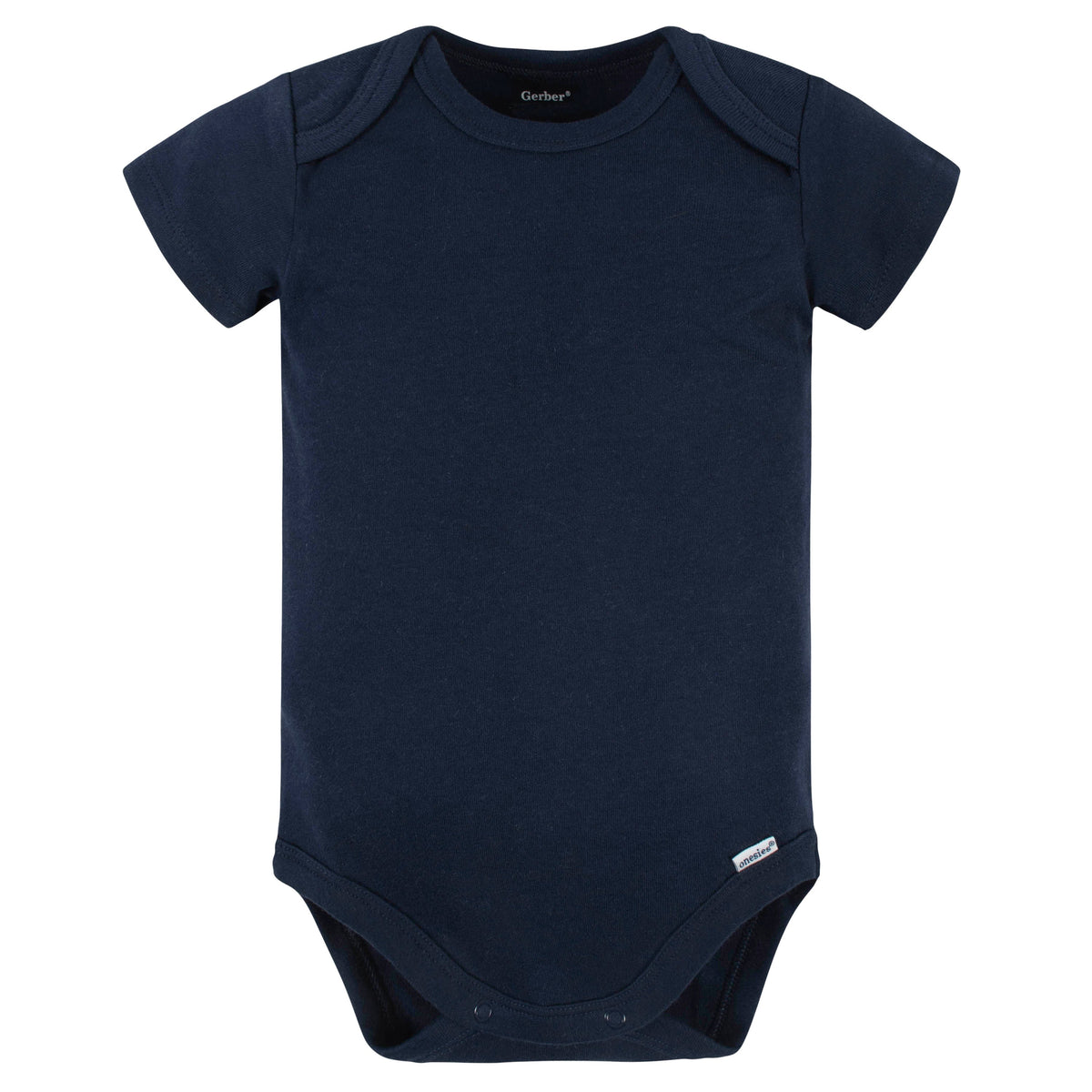 5-Pack Navy Premium Short Sleeve Onesies Bodysuits, view 4