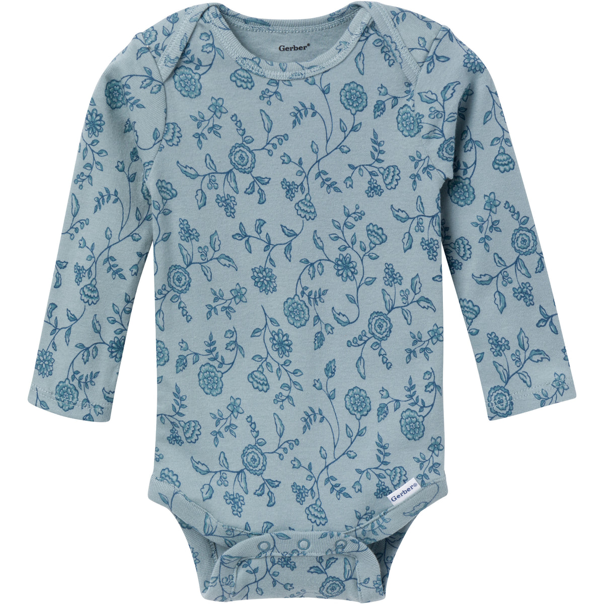 6-Pack Baby Girls Garden Floral Onesies Bodysuits, view 2