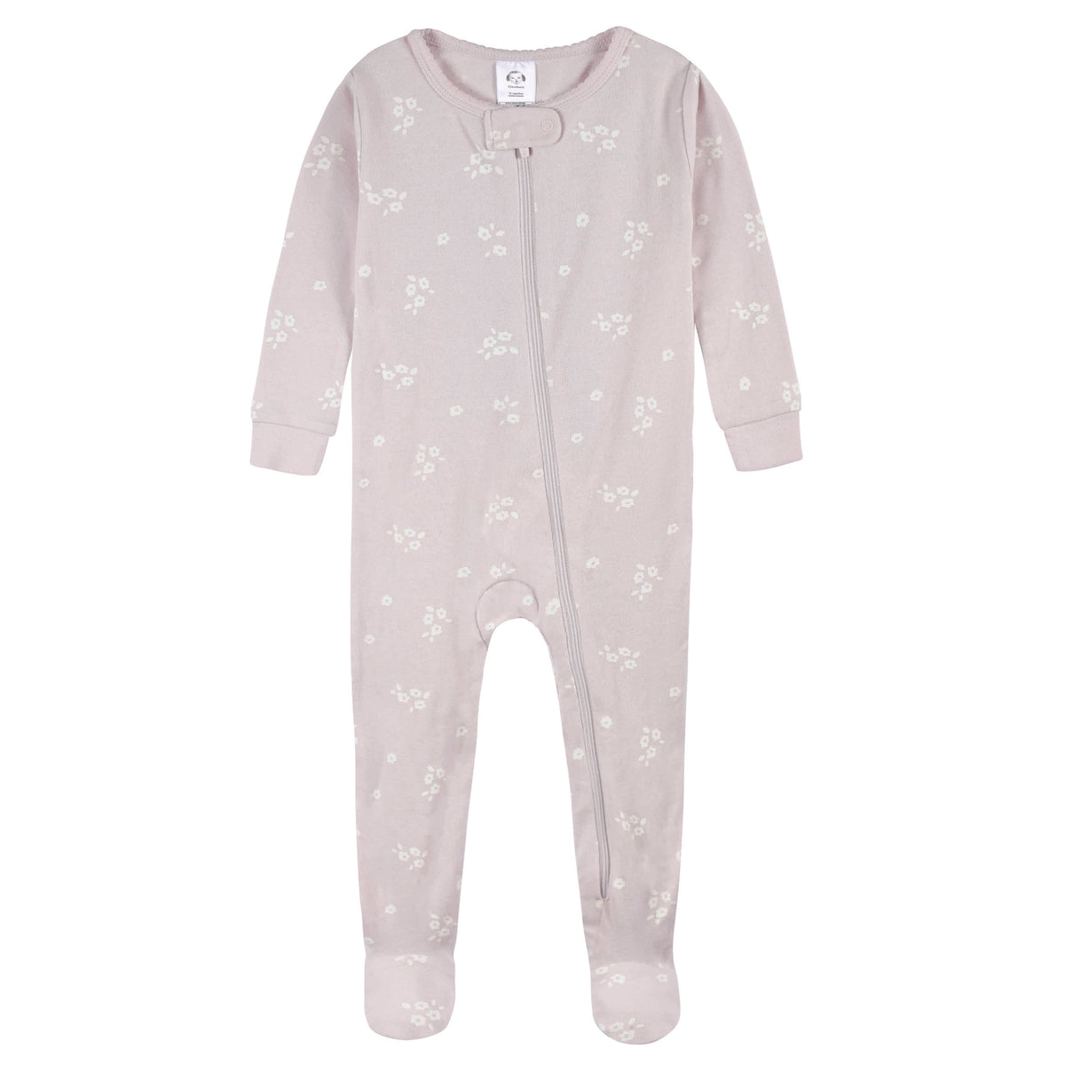 2-Pack Baby & Toddler Girls Purple Woodland Fox Snug Fit Footed Cotton Pajamas, view 4