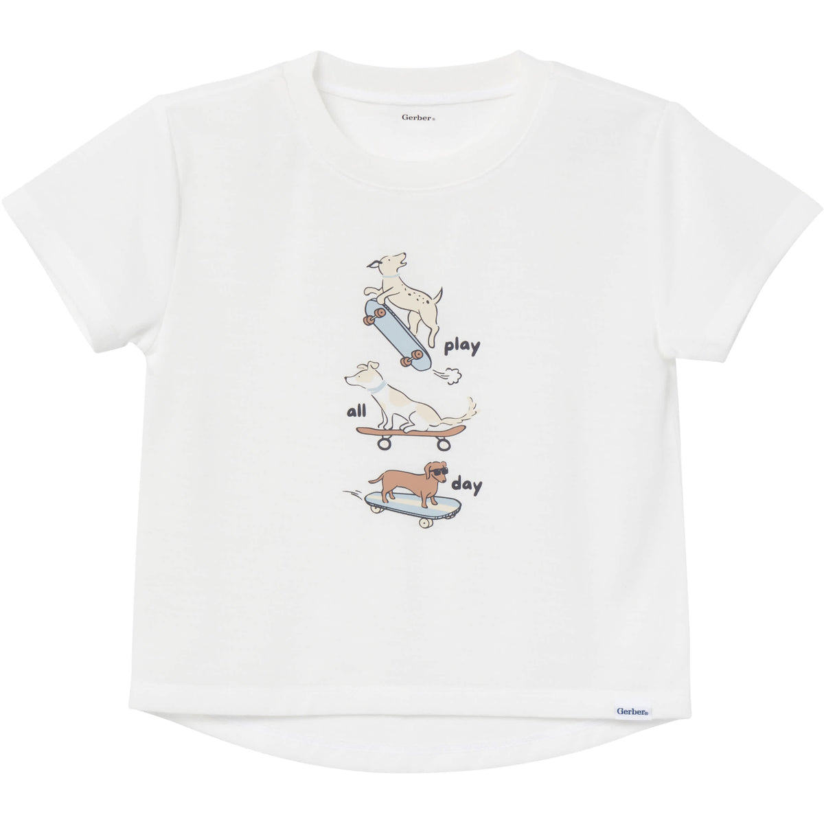 2-Piece Toddler Boys Dog Pajama Shorts Set, view 2
