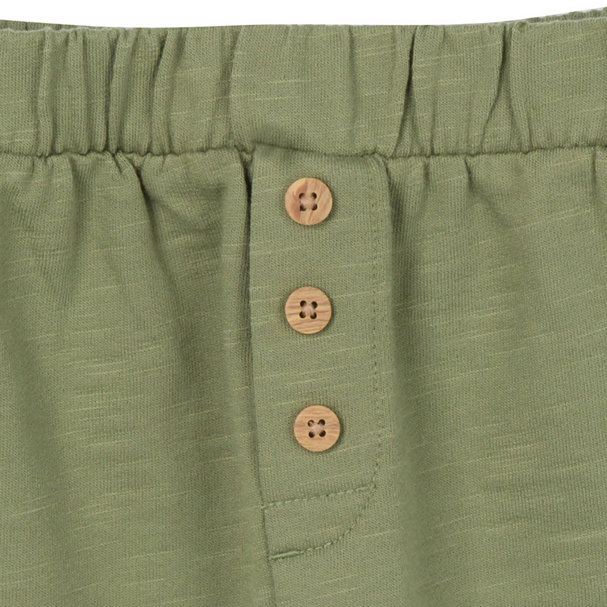 2-Piece Toddler Boys Olive Top & Joggers, view 7