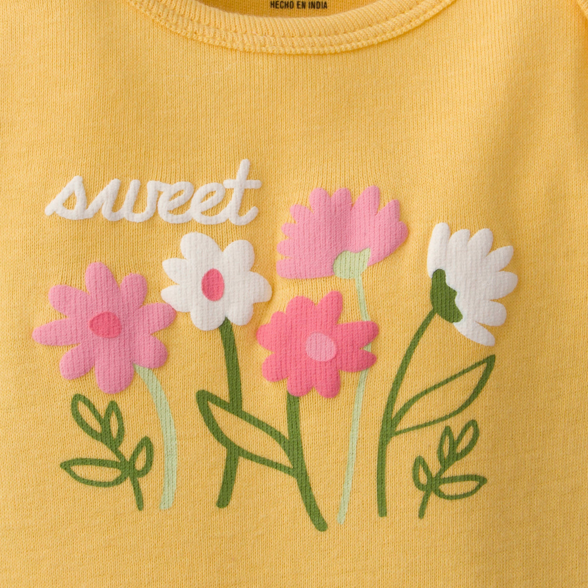 3-Piece Baby Girls Deer Onesies Bodysuits & Pants Set, view 2