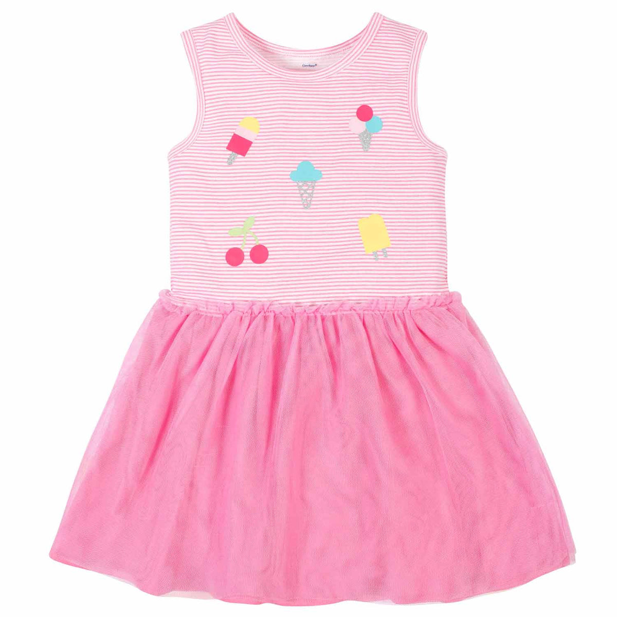 2-Piece Toddler Girls Ice Cream Dress Set, view 2