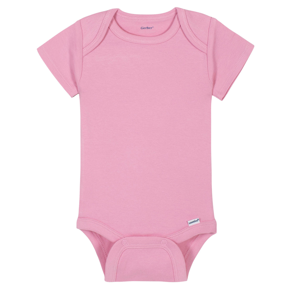 Premium Short Sleeve Onesies Bodysuit in Light Pink