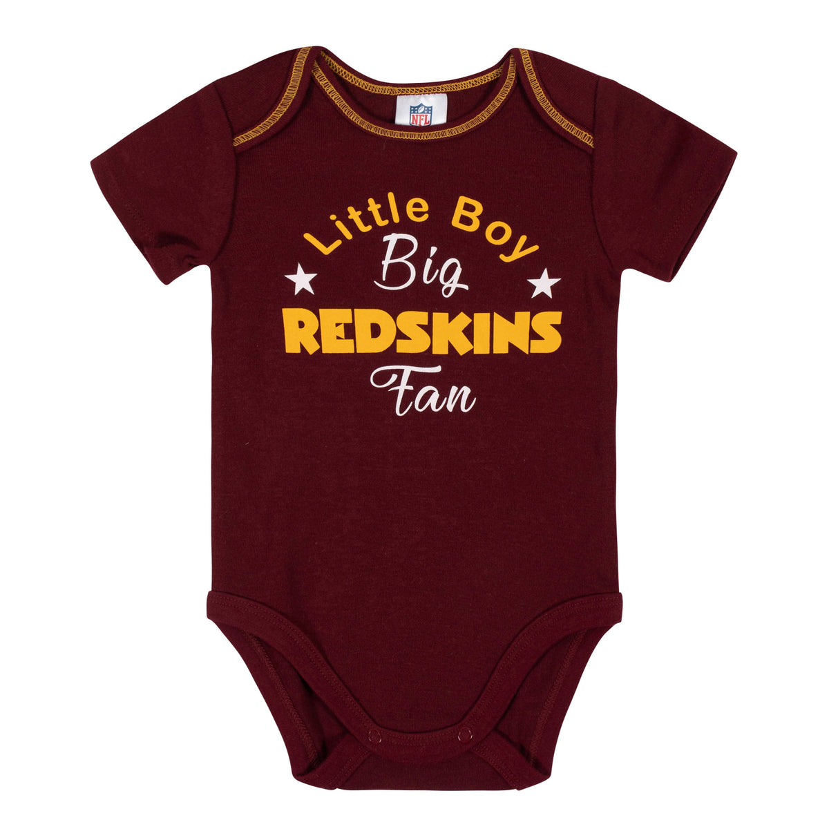 Baby Boys 3-Piece Washington Redskins Bodysuit, Gown, and Cap Set, view 2