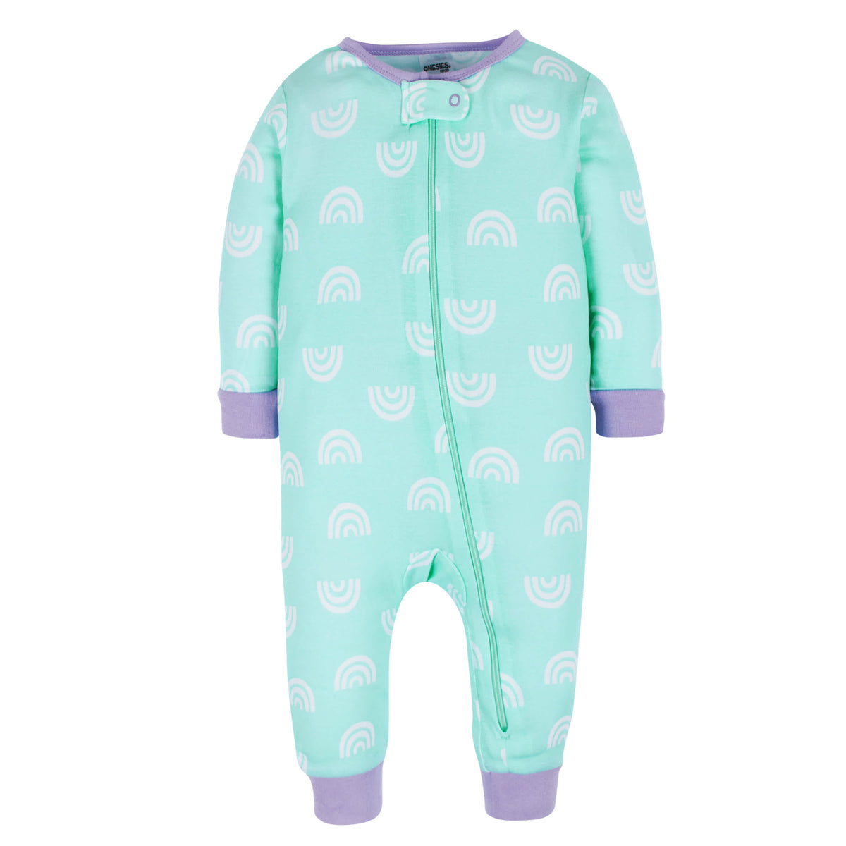 3-Pack Baby & Toddler Girls Rainbow Floral Snug Fit Footless Pajamas, view 6