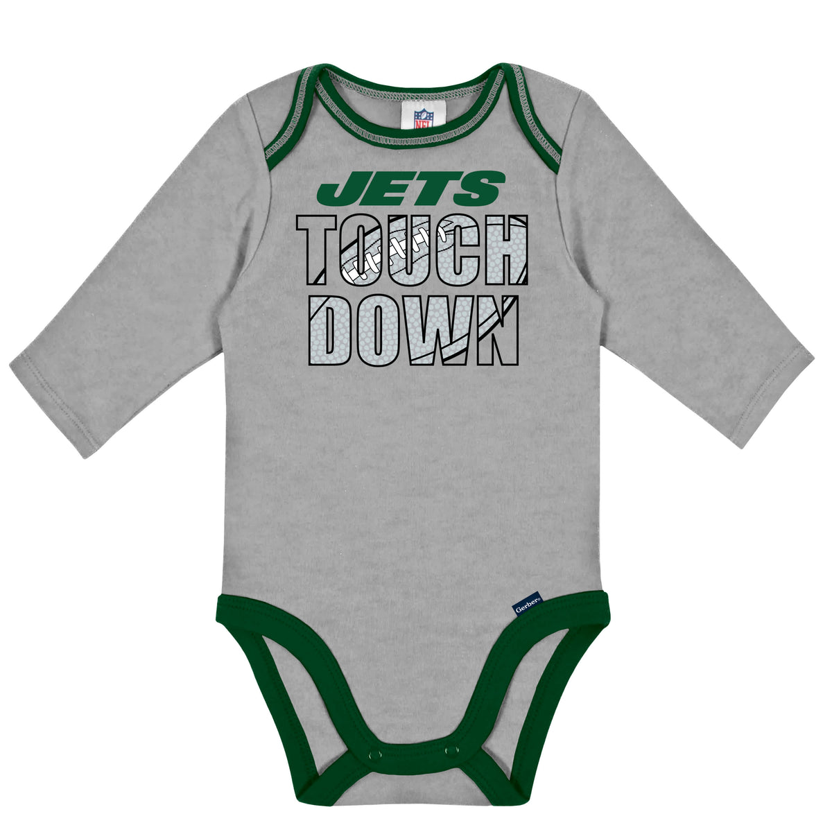 2-Pack Baby Boys Jets Long Sleeve Bodysuits, view 3