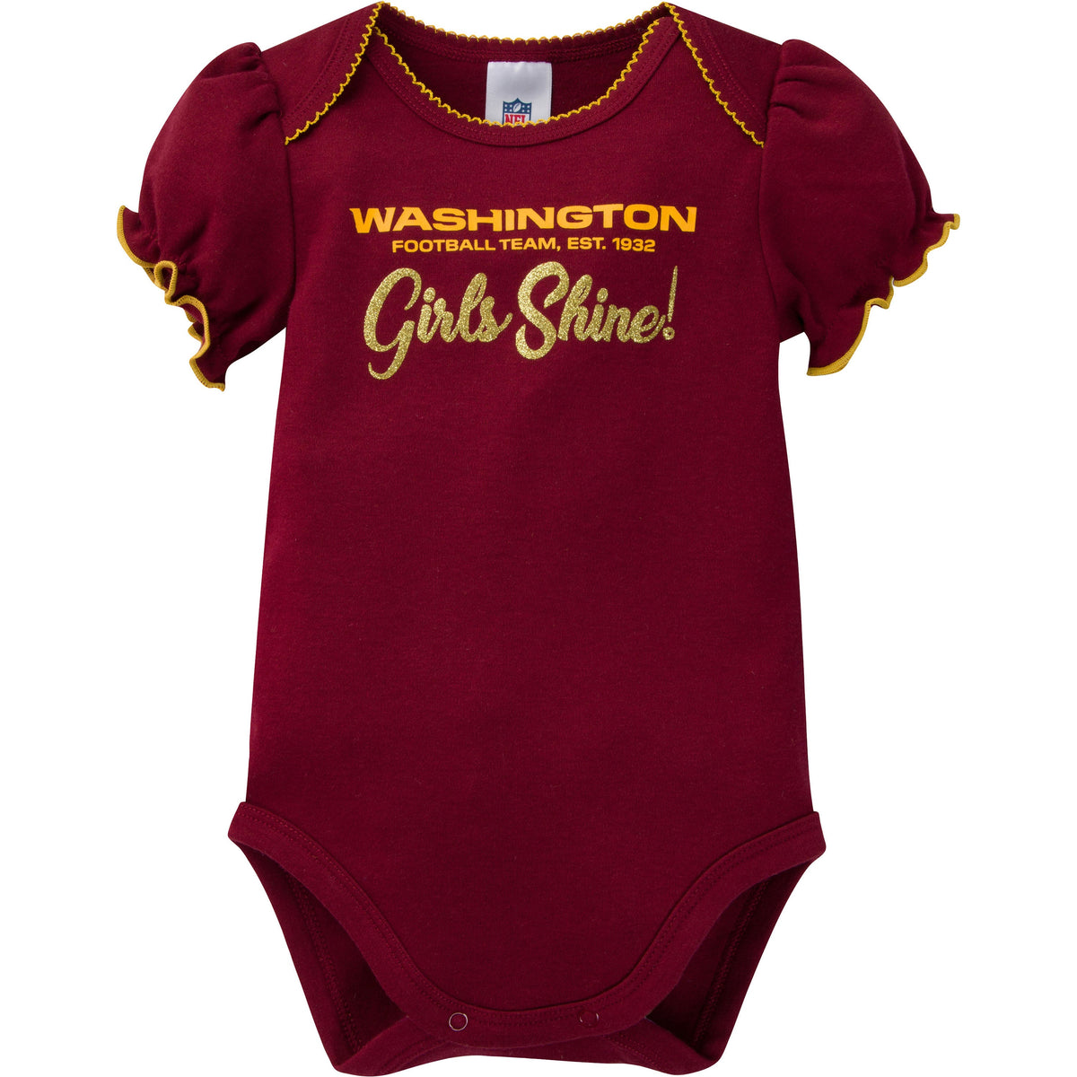 3-Pack Baby Girls Washington Short Sleeve Bodysuits, view 2