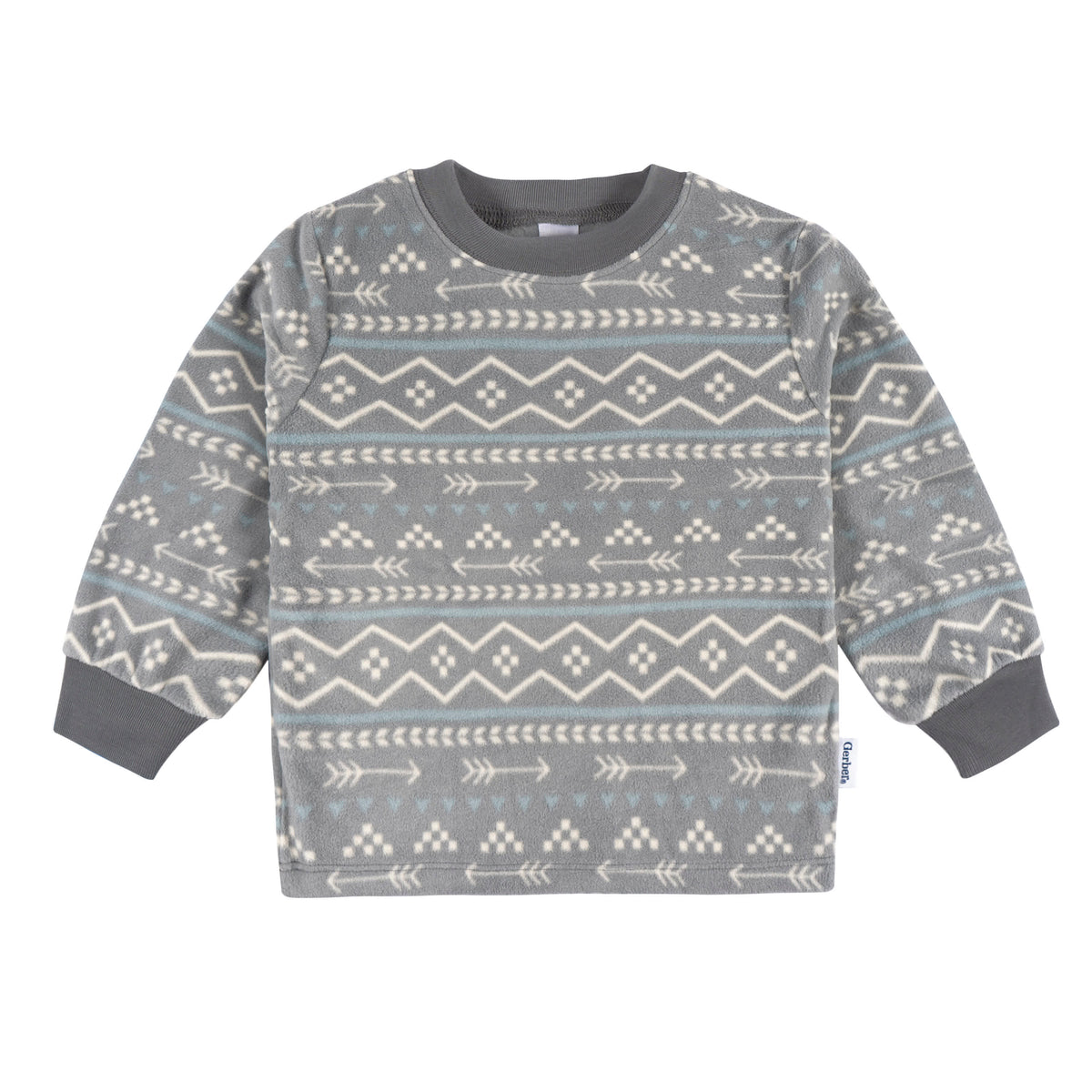 2-Piece Infant & Toddler Boys Fairisle Fleece Pajamas, view 4