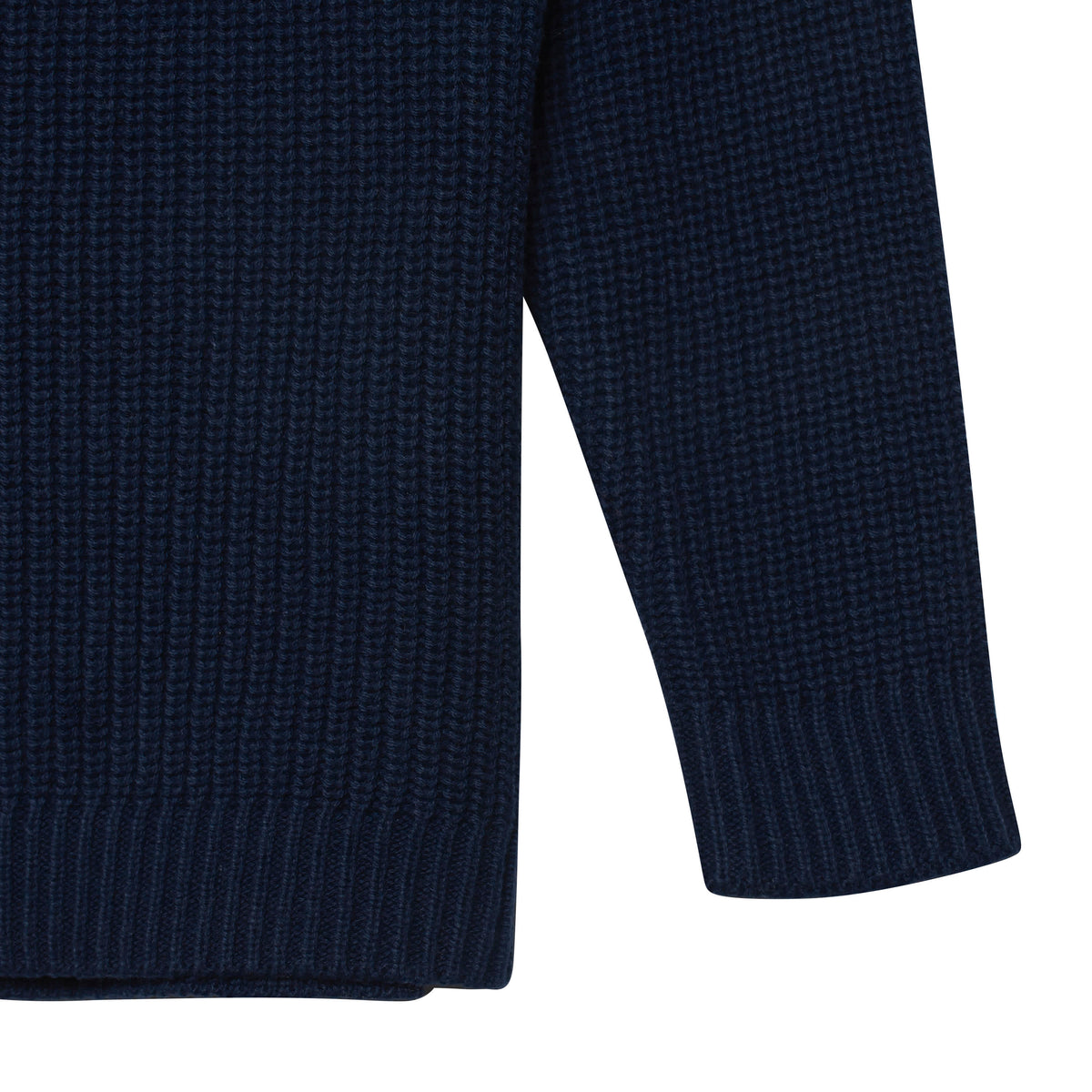 Infant & Toddler Boys Blue Zip Front Sweater, view 2
