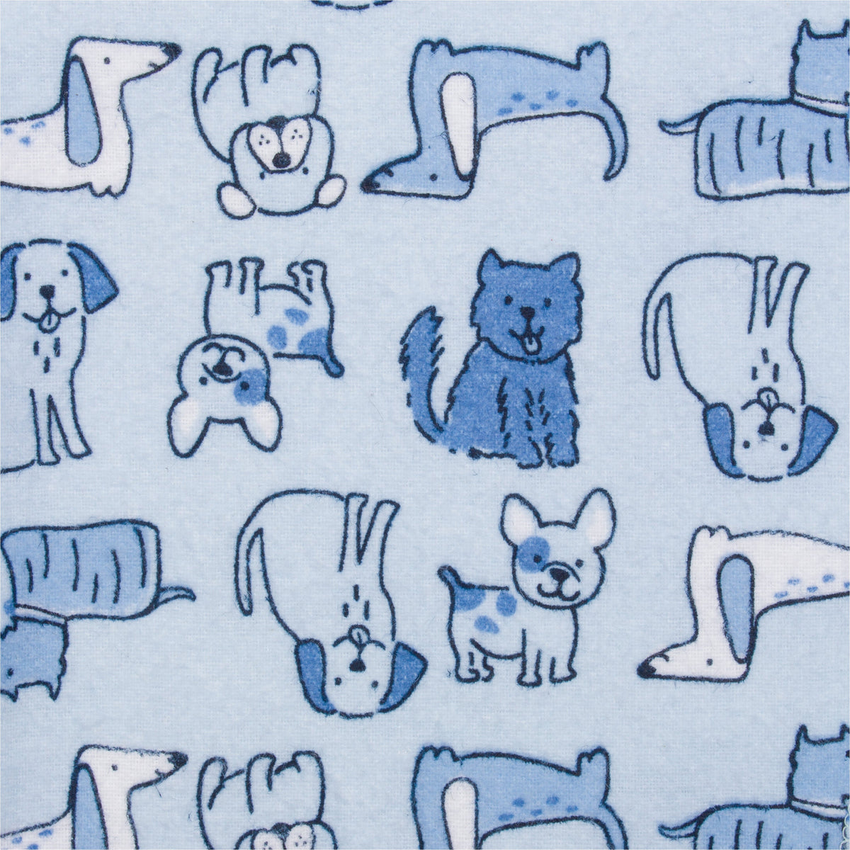 5-Pack Baby Boys Dogs Flannel Receiving Blankets, view 2