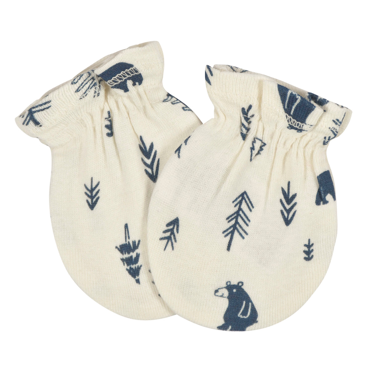 3-Pack Baby Boys Bear No Scratch Mittens, view 2