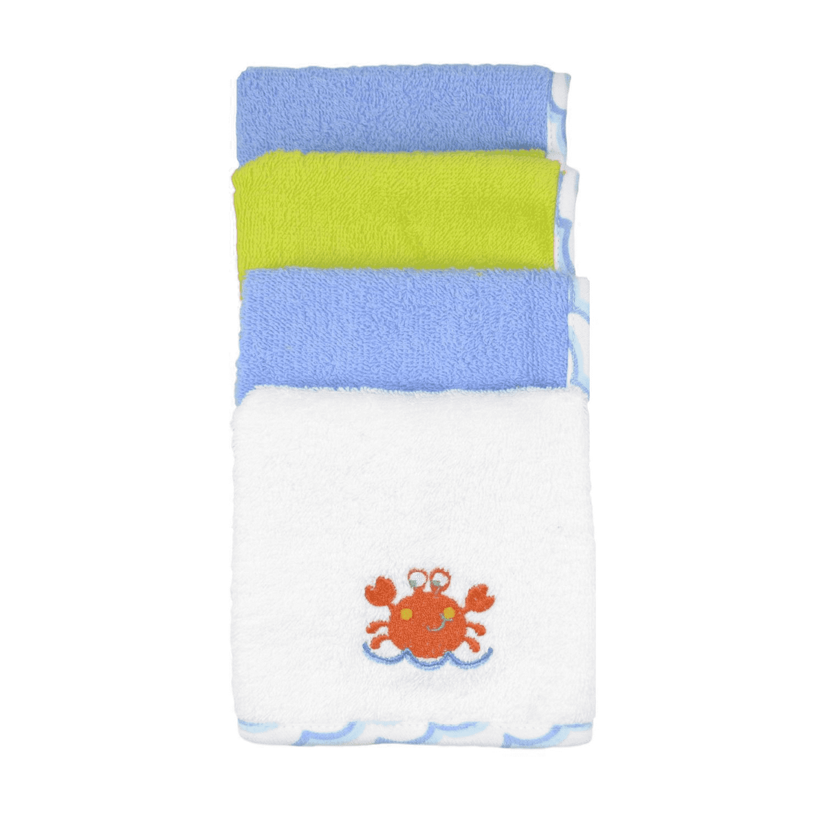 4-Pack Baby Boys Love to Bathe Washcloths