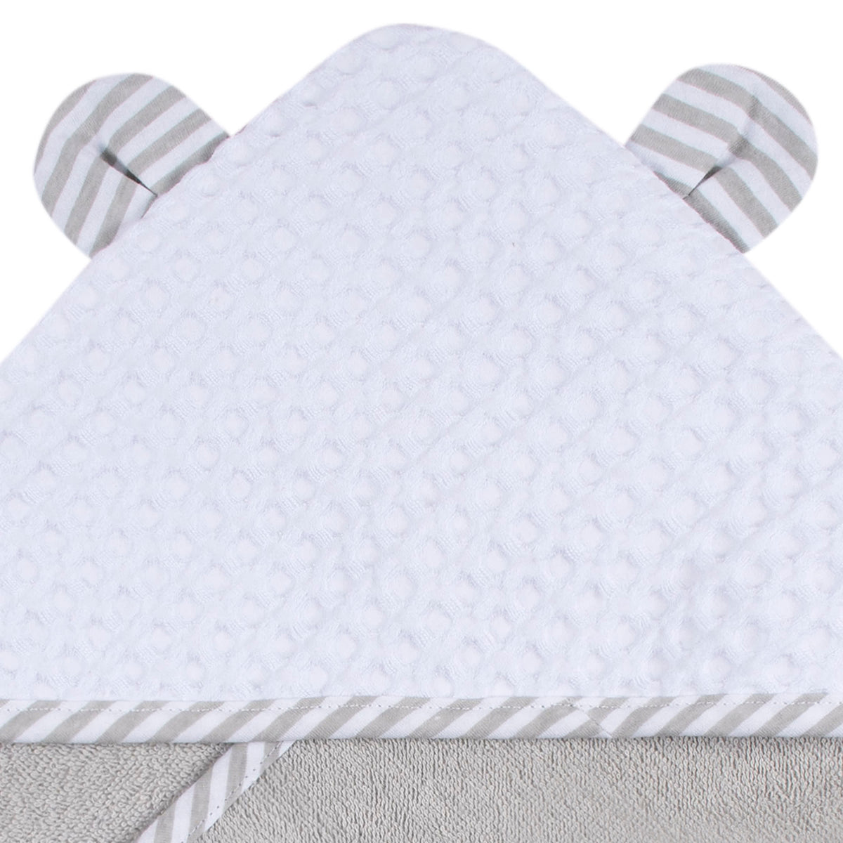 2-Pack Baby Boys Bear Hooded Towel and Washcloth Mitt Set, view 5