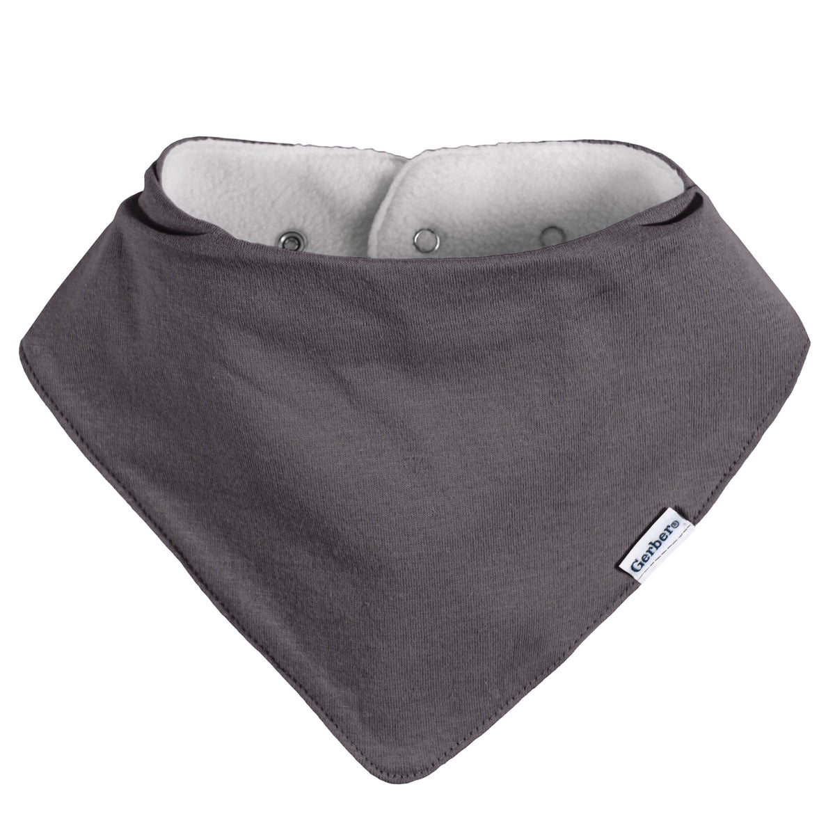 10-Pack Baby Neutral Multi Grey Bandana Bib, view 3