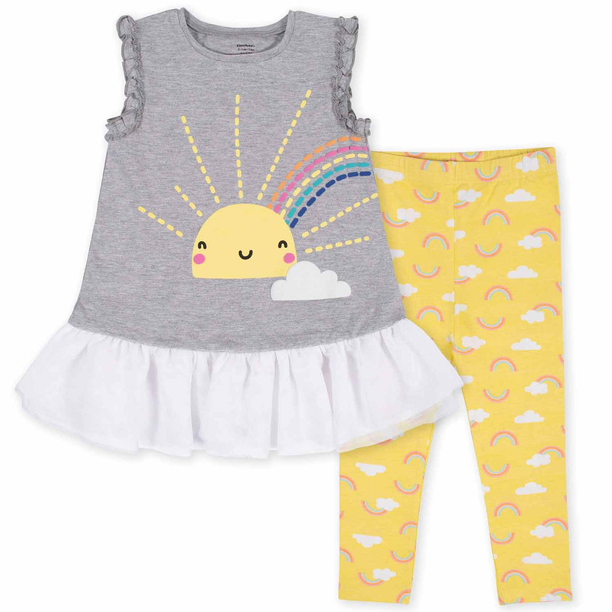 2-Piece Toddler Girls Sunshine Tunic Set