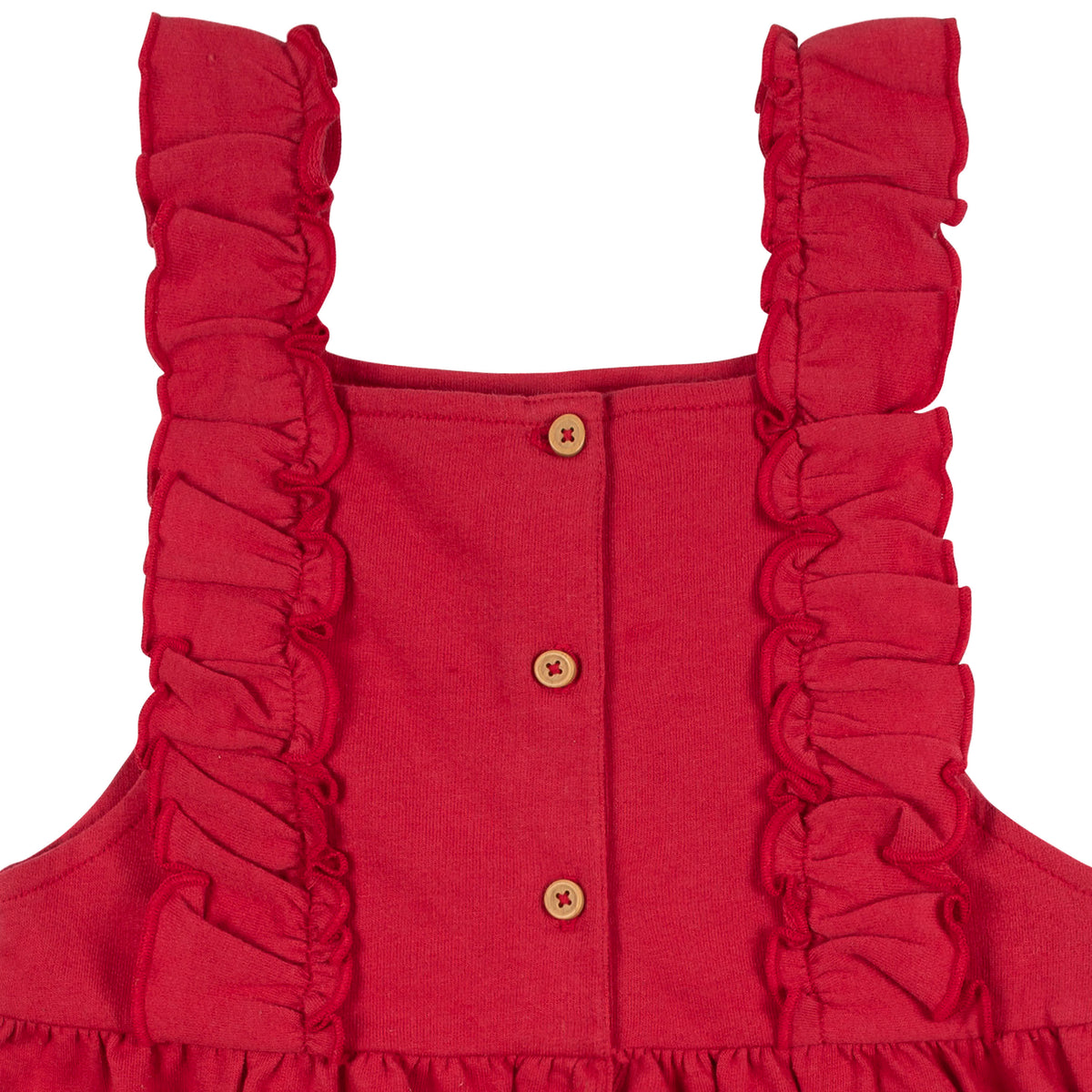 2-Piece Infant & Toddler Girls Red Holly Berries Jumper & Top Set, view 5