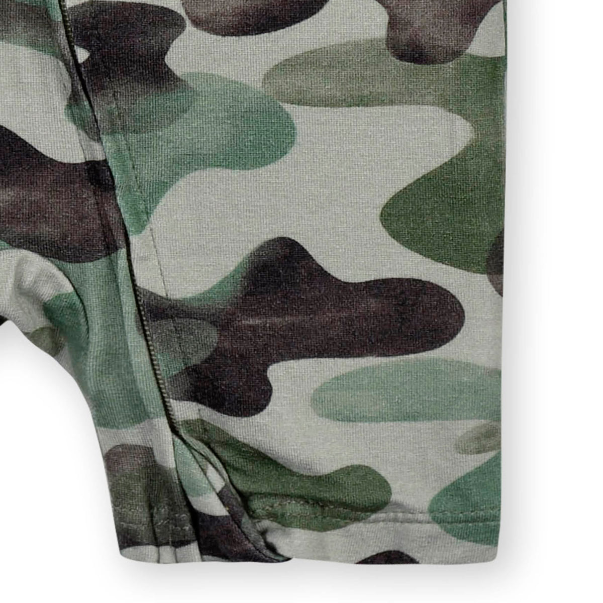 Baby Boys Hide & Seek Camo Buttery Soft Viscose Made from Eucalyptus Snug Fit Romper, view 7