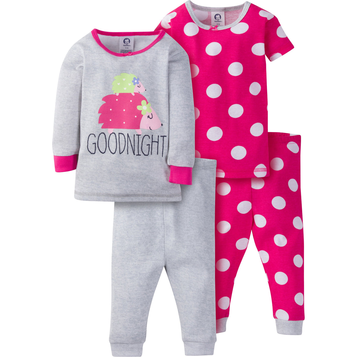Gerber 4-Piece Dots PJ's