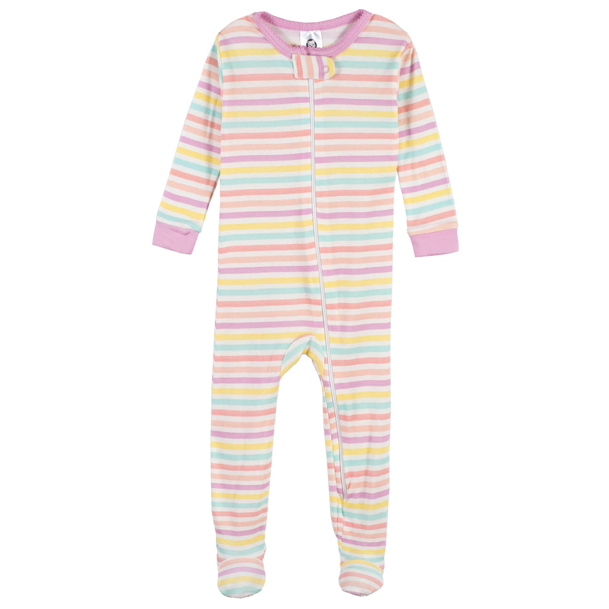 2-Pack Baby & Toddler Girls Ice Cream Dreams Snug Fit Footed Cotton Pajamas, view 2