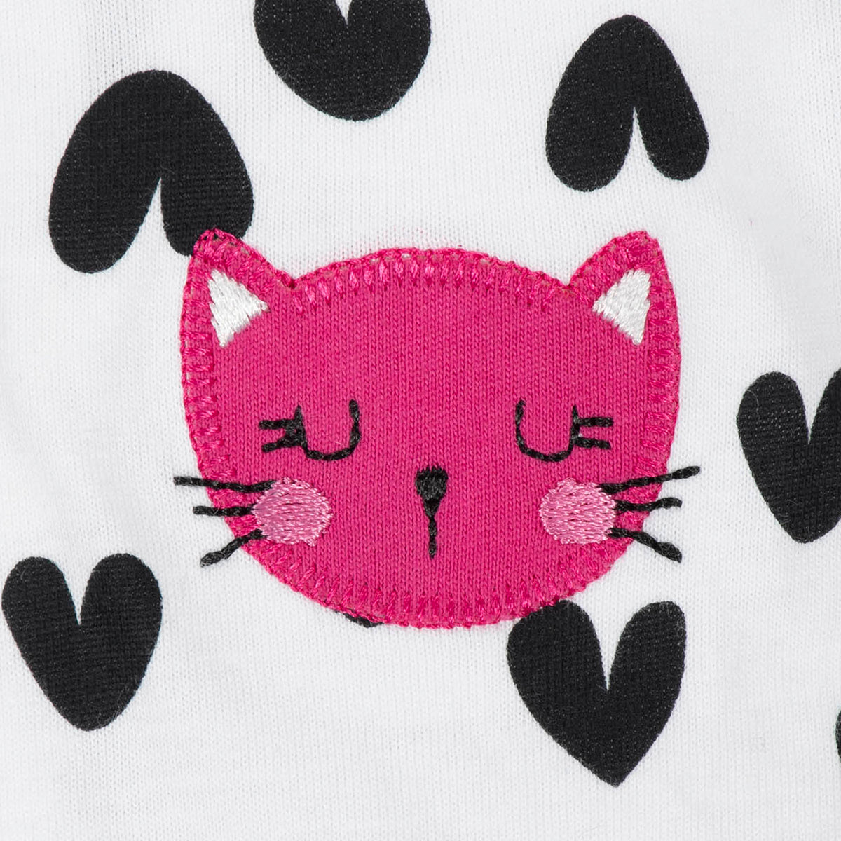 2- Pack Baby Girls Hearts and Cats Sleep N' Plays, view 2