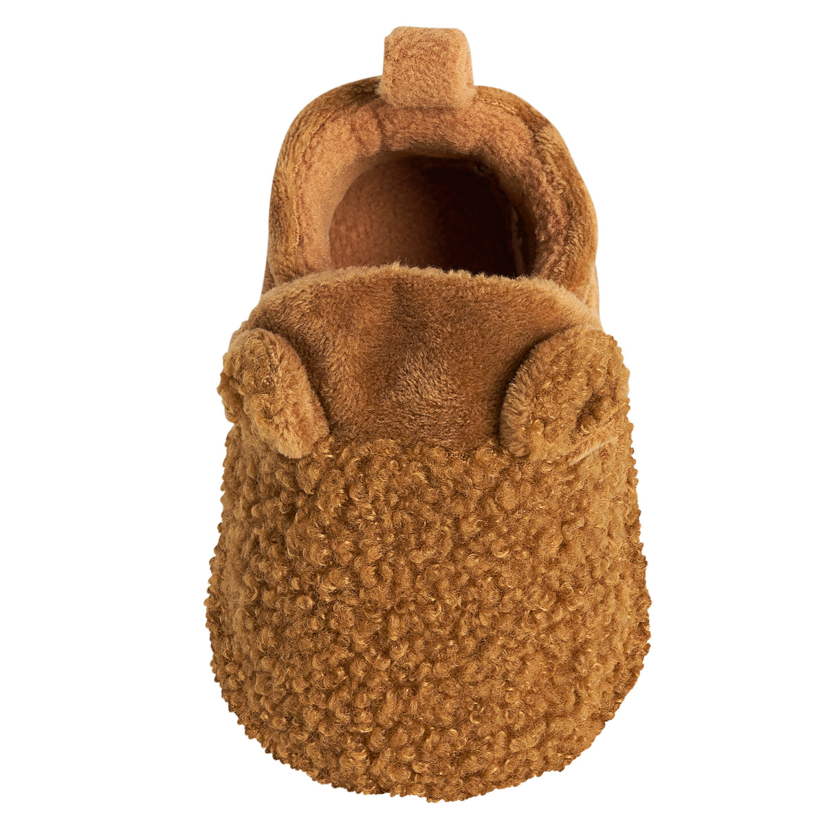 Baby Neutral Brown Sherpa Booties, view 7