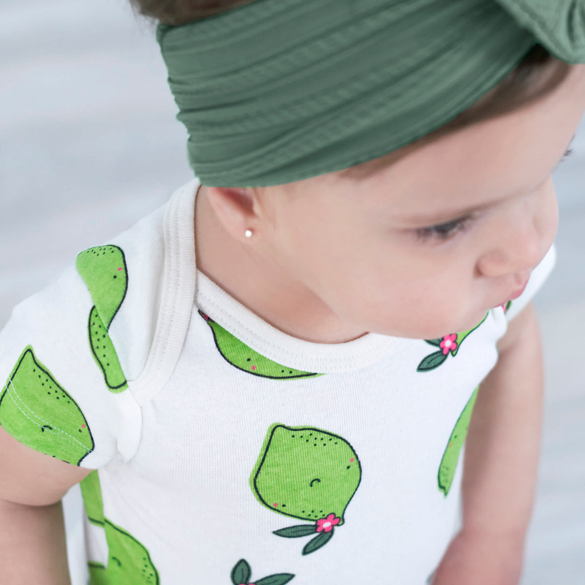 3-Pack Baby Pink Avocados Onesies Bodysuits, view 7