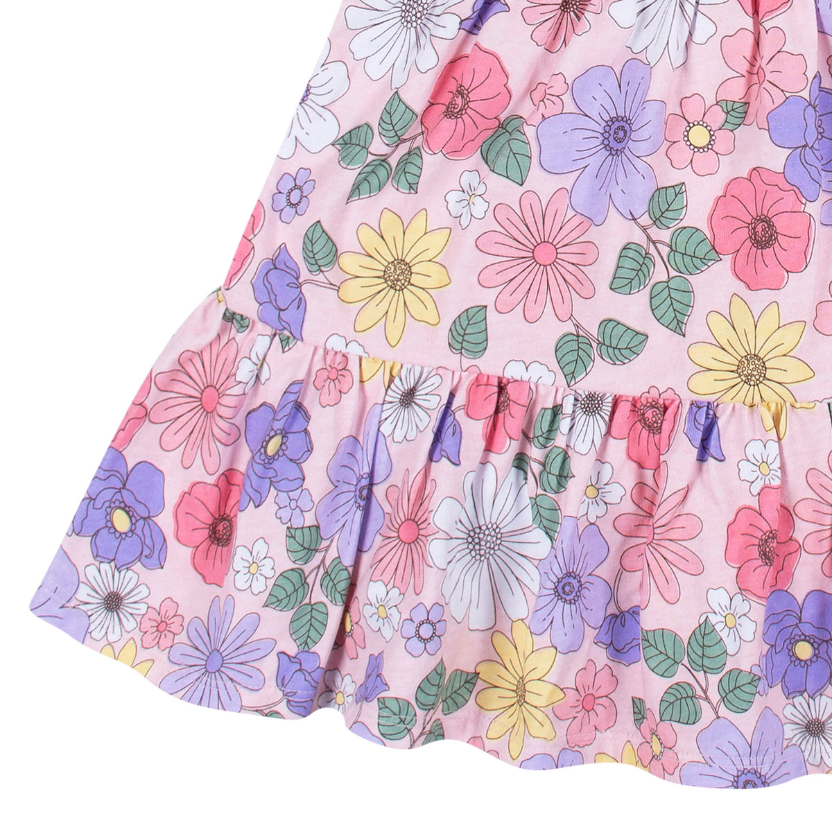 2-Pack Infant & Toddler Girls Pink Floral Knit Dresses, view 4
