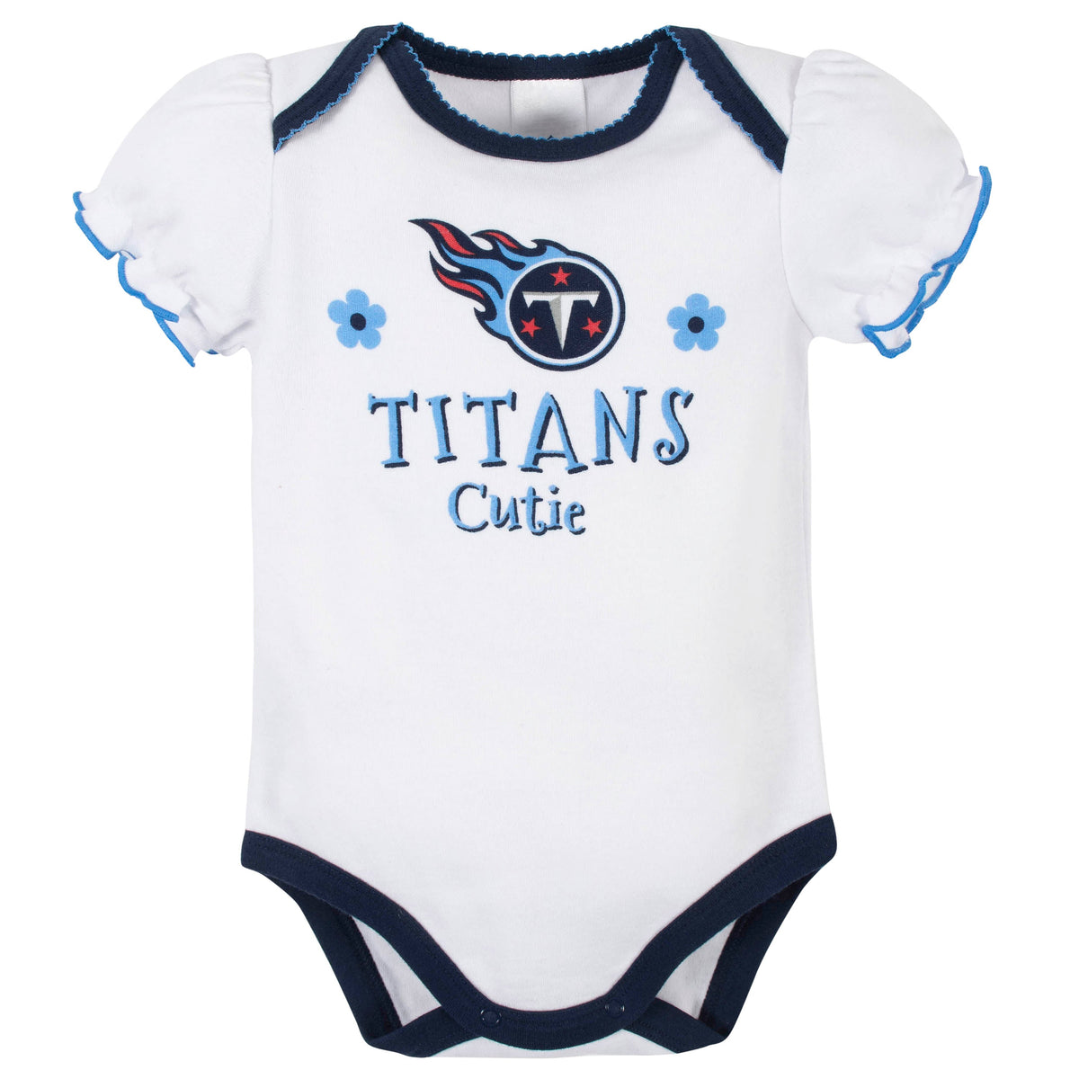 3-Pack Tennessee Titans Short Sleeve Bodysuits, view 2