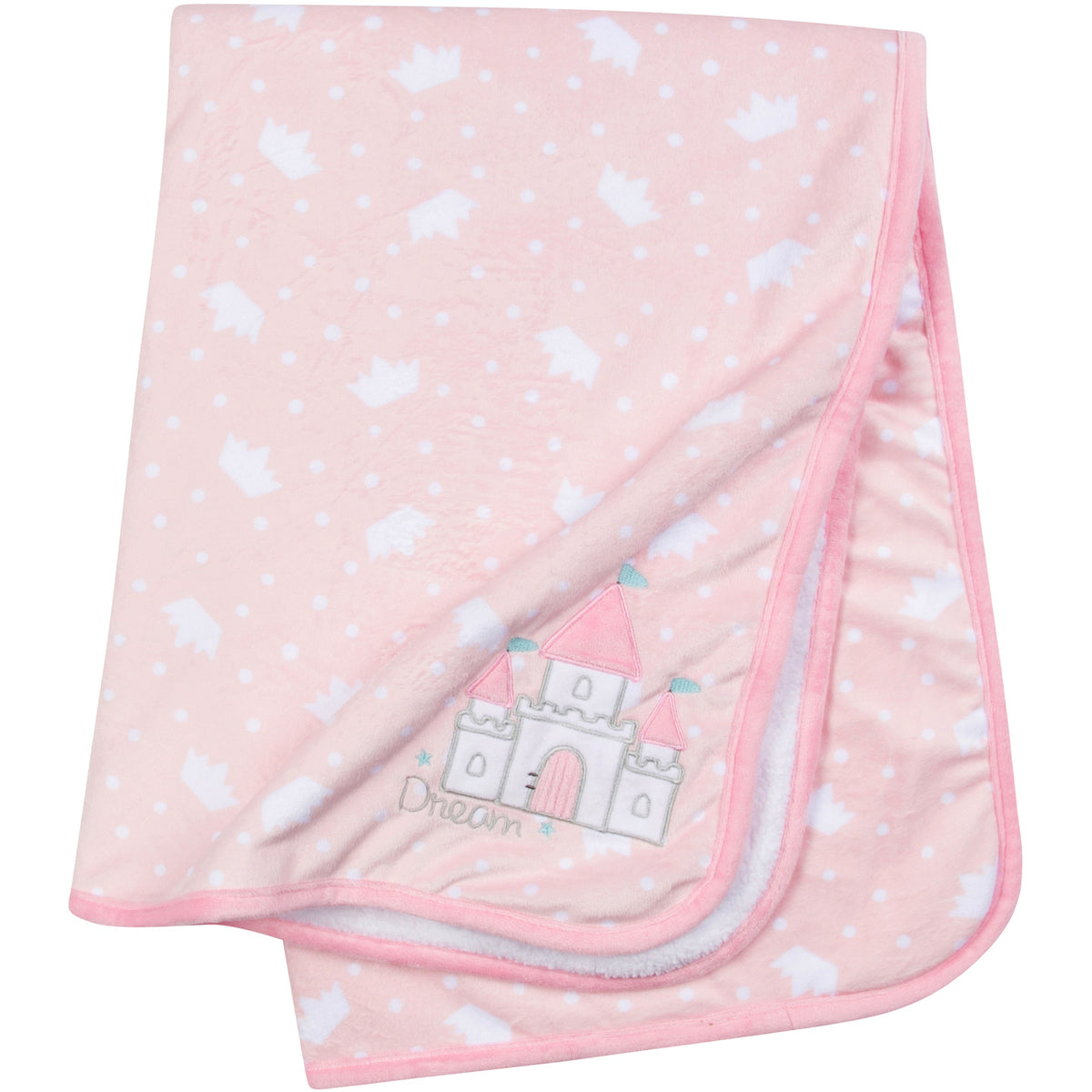 Baby Girls Princess Castle Plush Blanket
