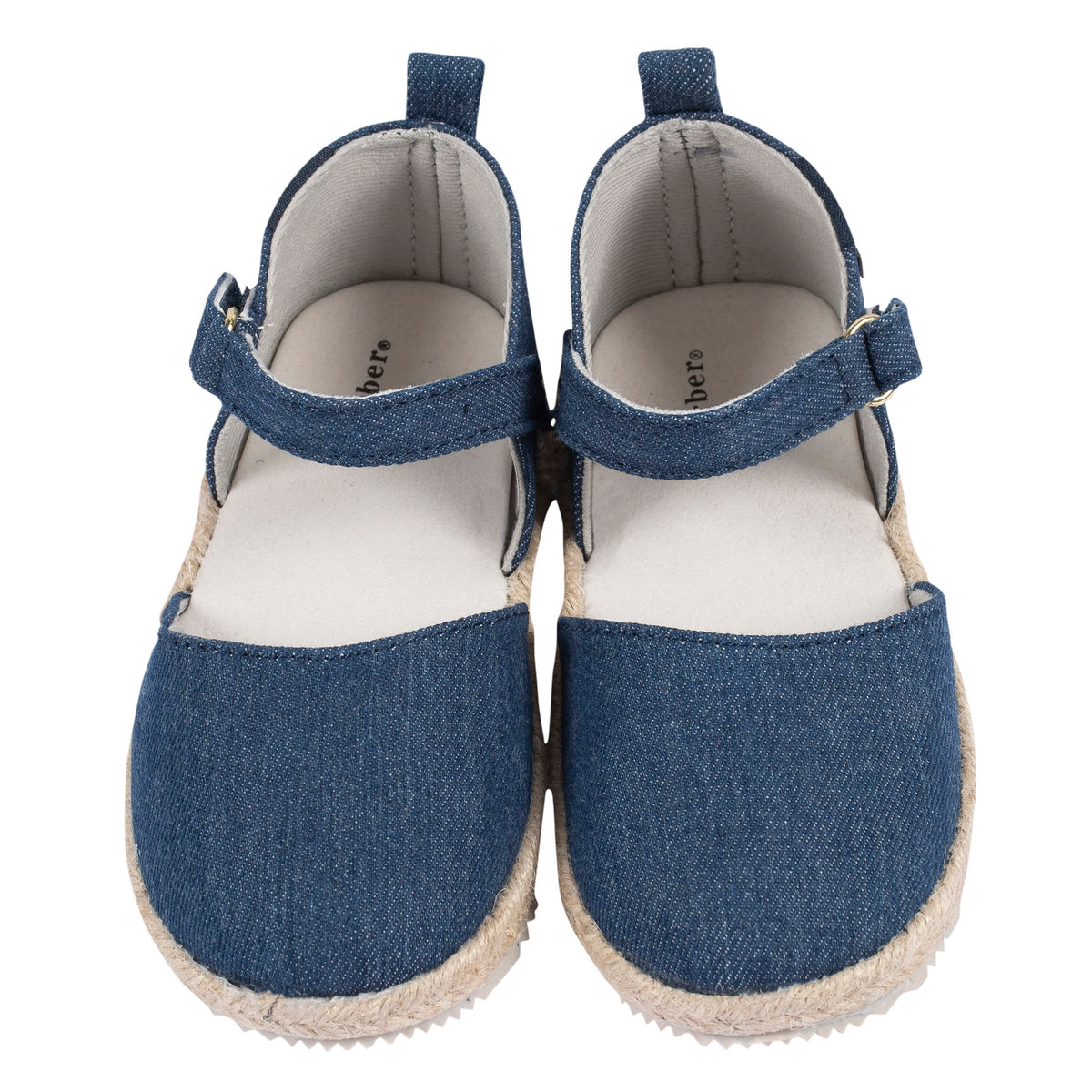 Infant & Toddler Girls Denim Espadrille Sandal, view 3