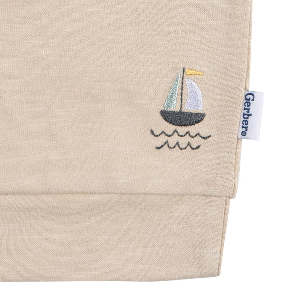 2-Piece Baby Boys Sailboats T-Shirt and Shorts, view 4