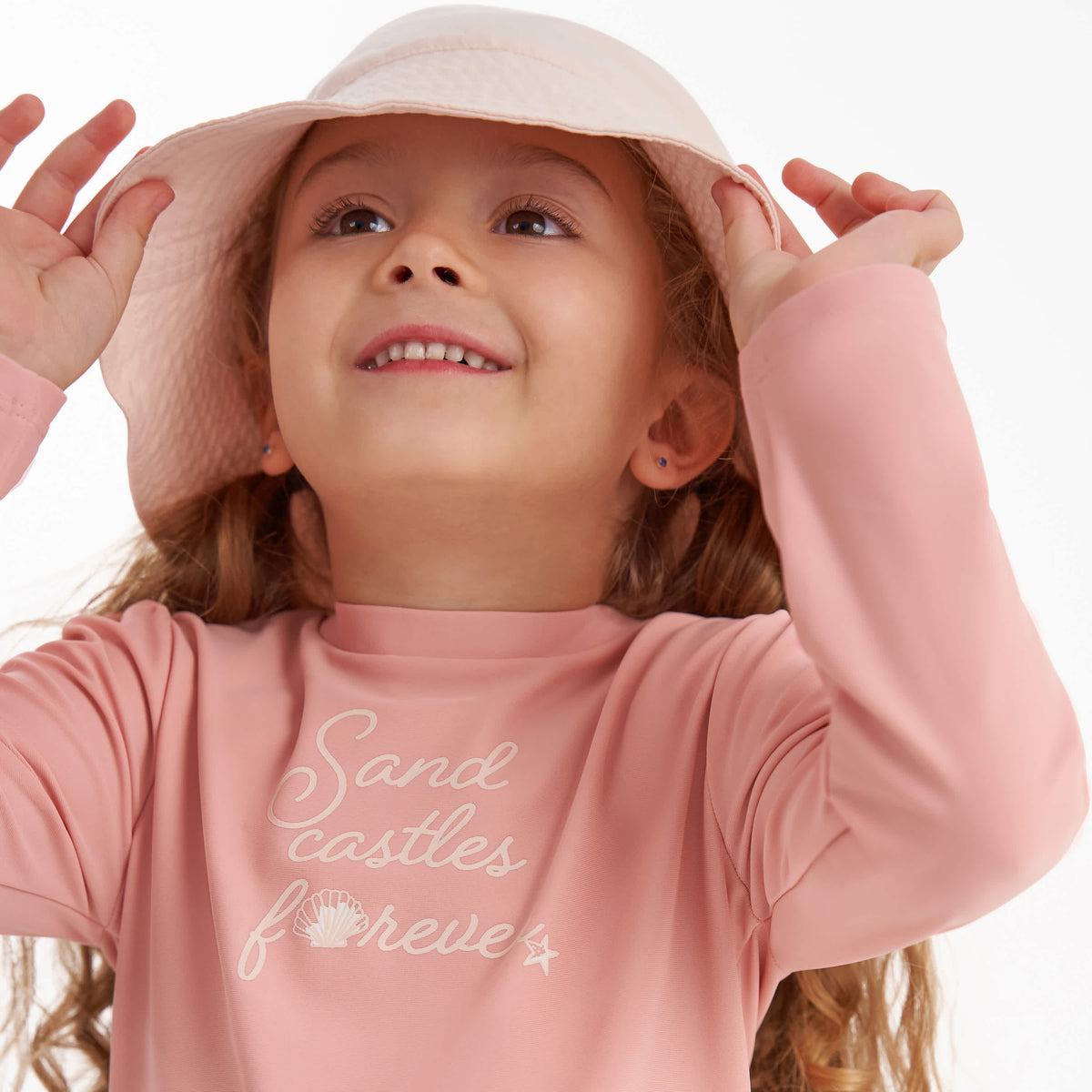 Toddler Neutral Blush Sun hat, view 5