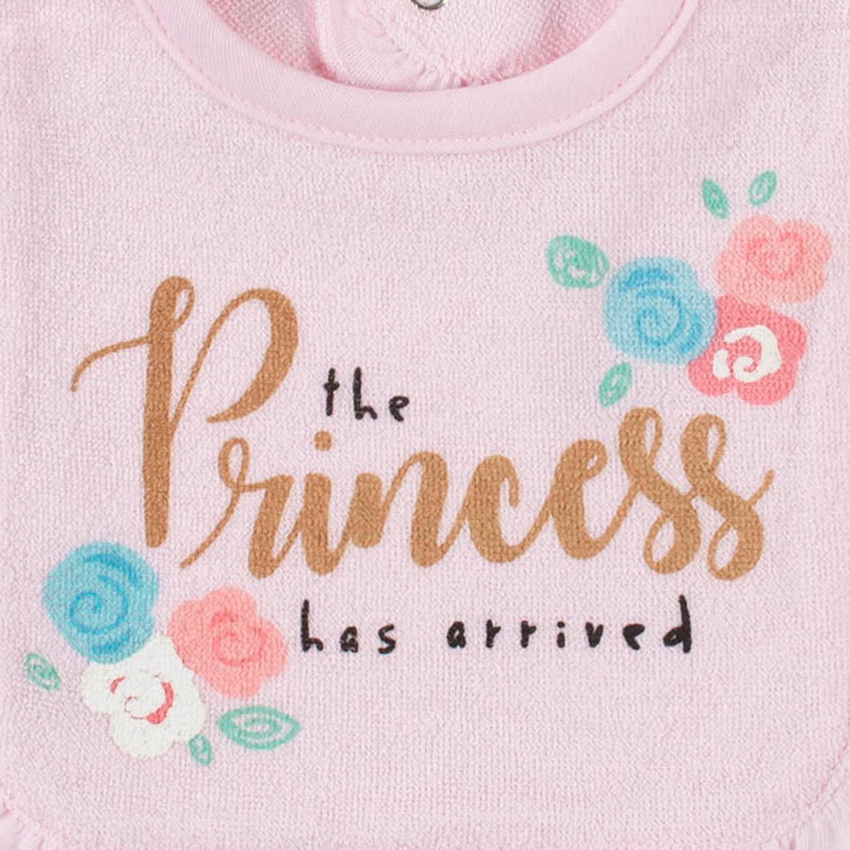 7-Piece Baby Neutral Princess Terry Bibs & Terry Burp Cloths Set, view 3