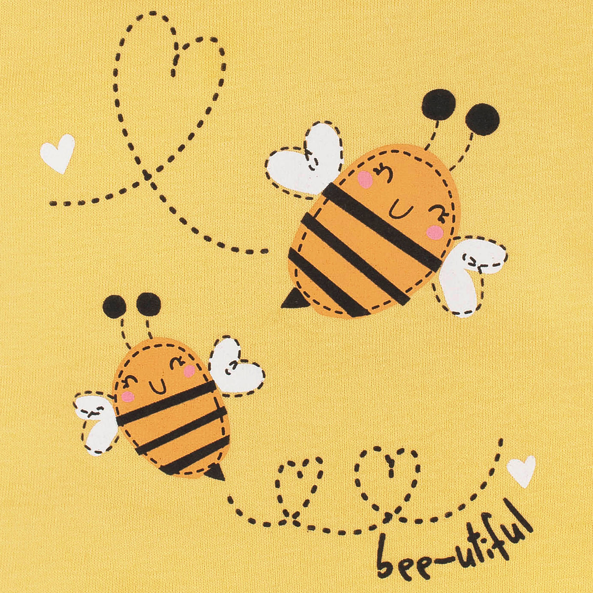 4-Piece Baby Girls Bee Garden Onesies Bodysuit, Tee, Skort & Pant Set, view 6