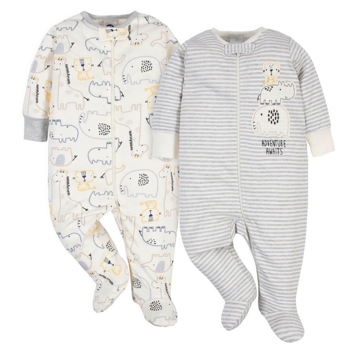 2-Pack Organic Baby Boys Jungle Sleep 'N Plays