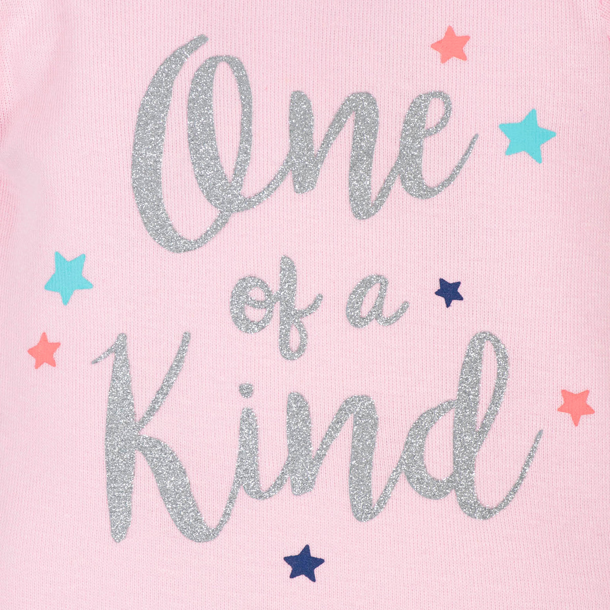4-Piece Baby Girls Unicorn Onesies Bodysuit, Skirted Panty, Shirt and Slim Pant Set, view 3