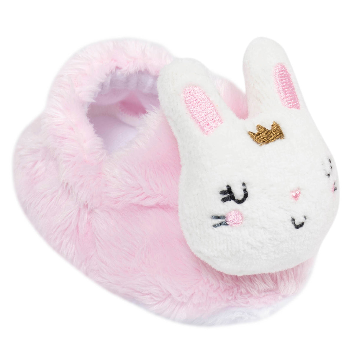 Baby Girls Princess Velboa Booties, view 2