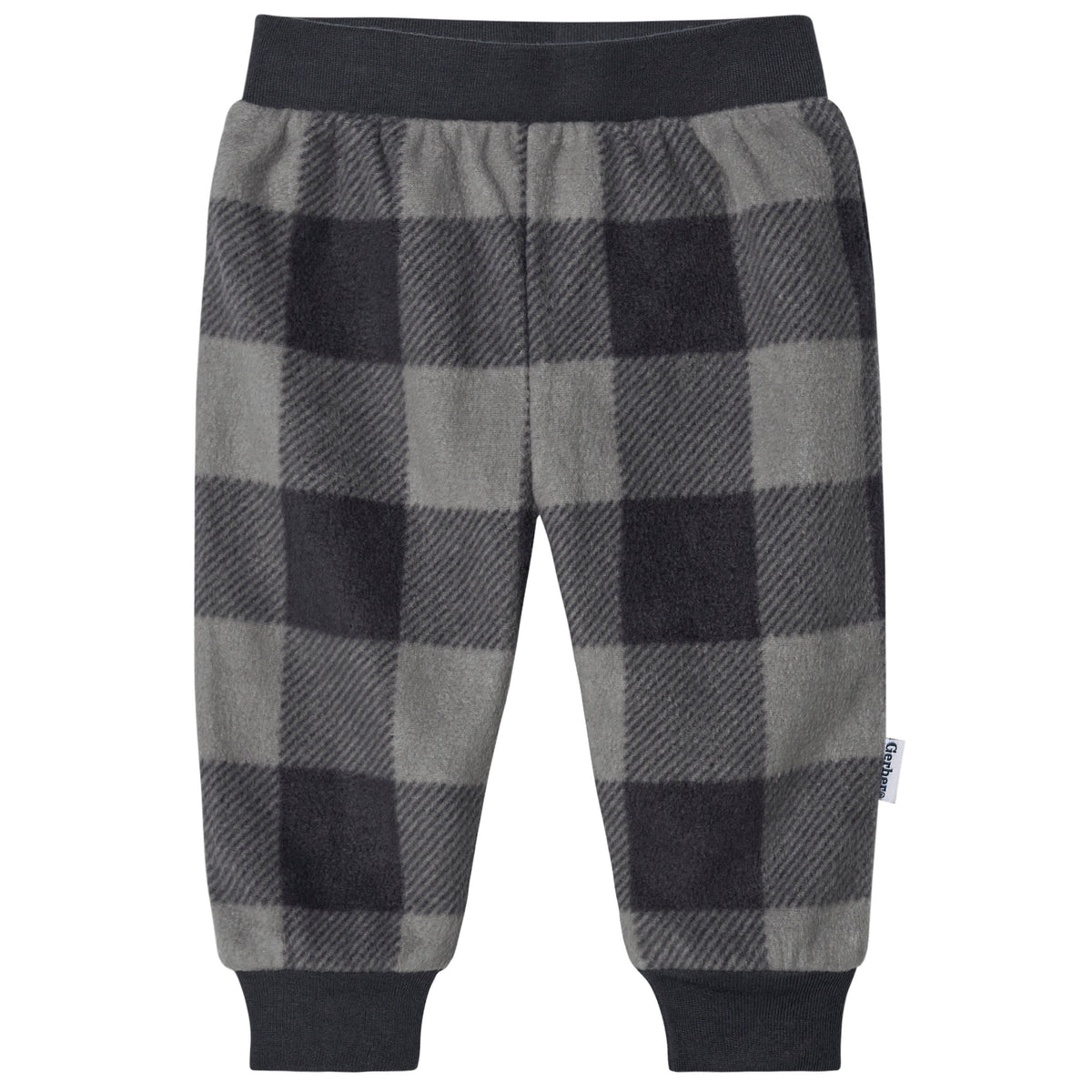 4-Pack Baby Boys Plaid Fleece Pants, view 2