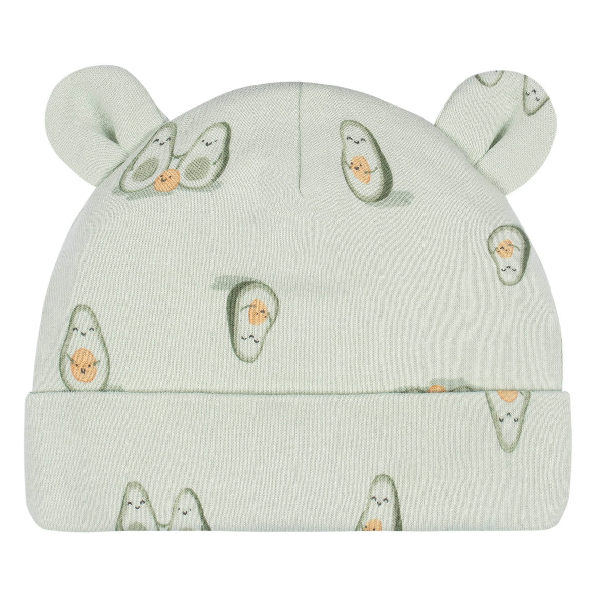 4-Piece Baby Neutral Avo-Cuddle Cap & Mitten Set, view 2