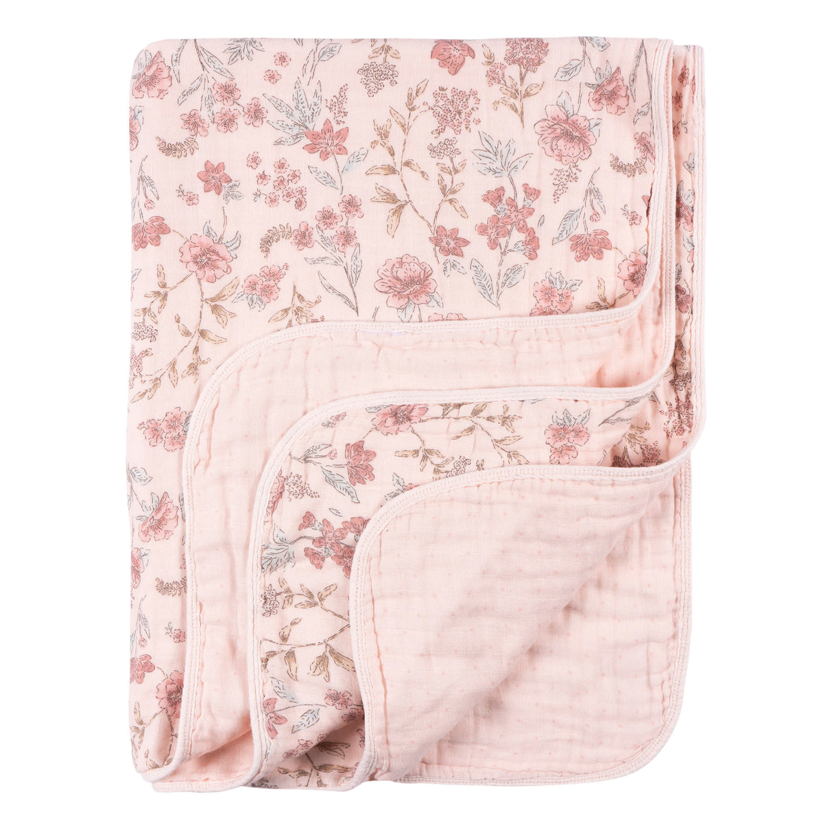Baby Girls Muslin Pink Blanket