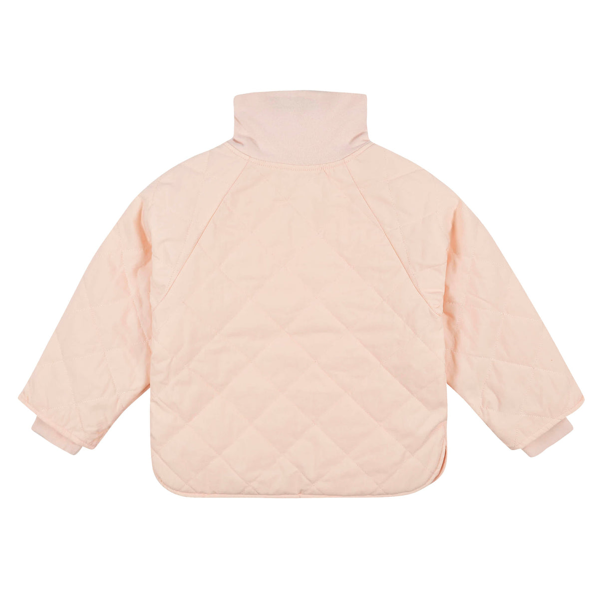 Infant & Toddler Girls Blush Pink Quilted Jacket, view 3