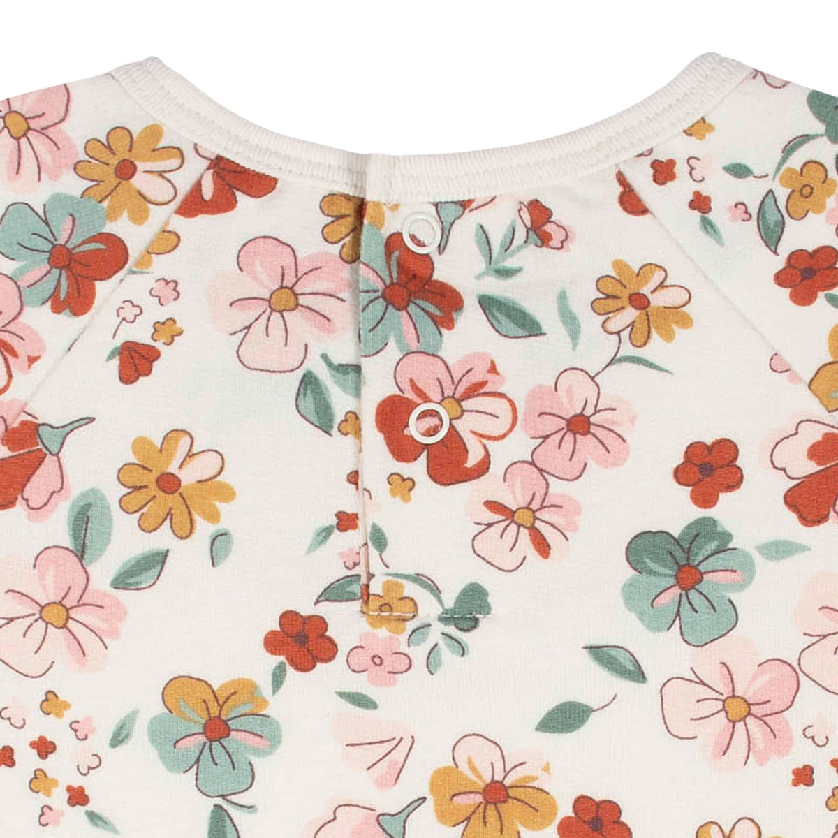 2-Piece Infant & Toddler Girls Mint Floral Peplum Top & Leggings Set, view 3