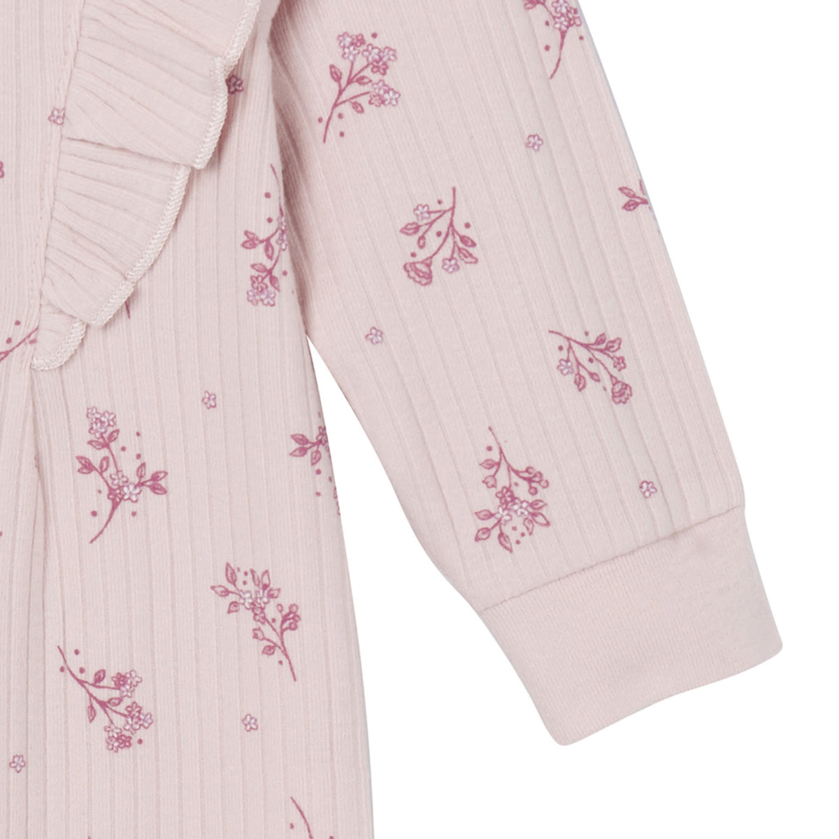 Baby Girls Tossed Flowers Romper, view 3