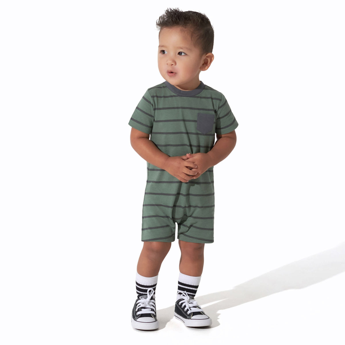 3-Pack Baby Boys Unbearably Cute Rompers, view 3