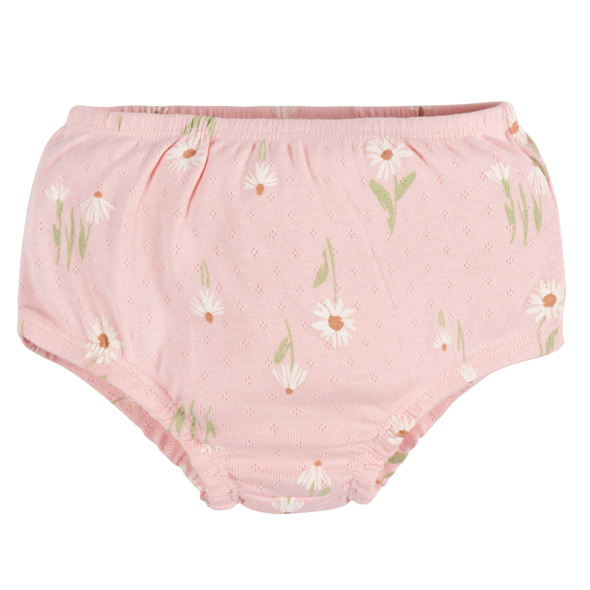 2-Piece Baby Girls Daisies Dress & Diaper Cover, view 2