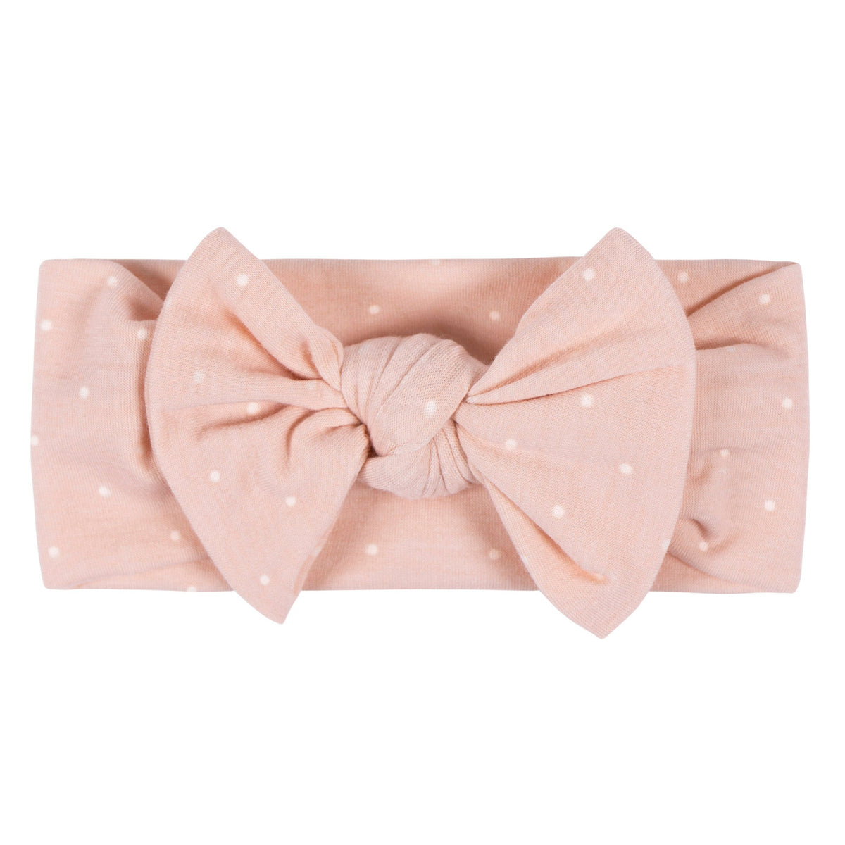 2-Piece Baby Girls Pink Swaddle Blanket & Headband Set, view 2