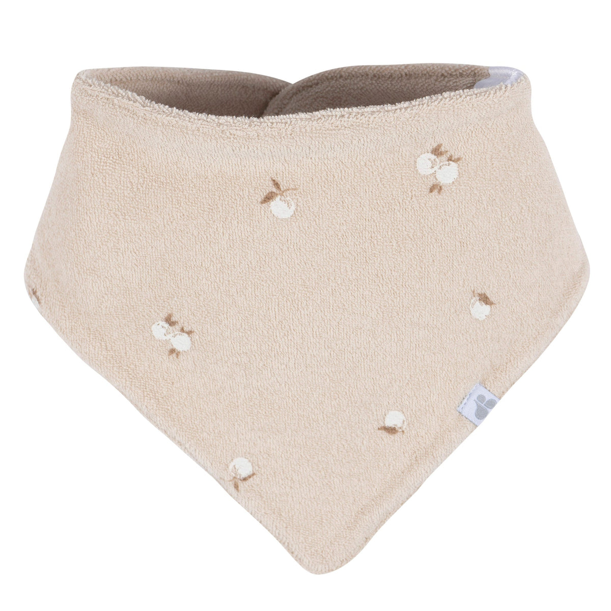 3-Pack Baby Neutral Tan Bandana Bib, view 2
