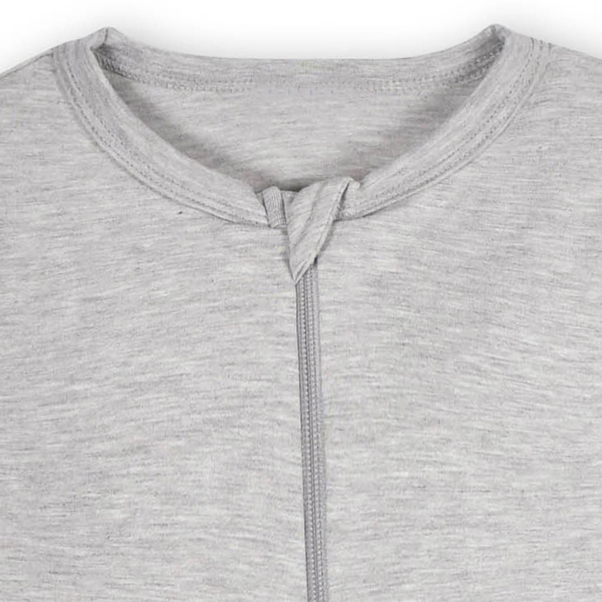 Baby & Toddler Glacier Gray Buttery Soft Viscose Made from Eucalyptus Snug Fit Footed Pajamas, view 4