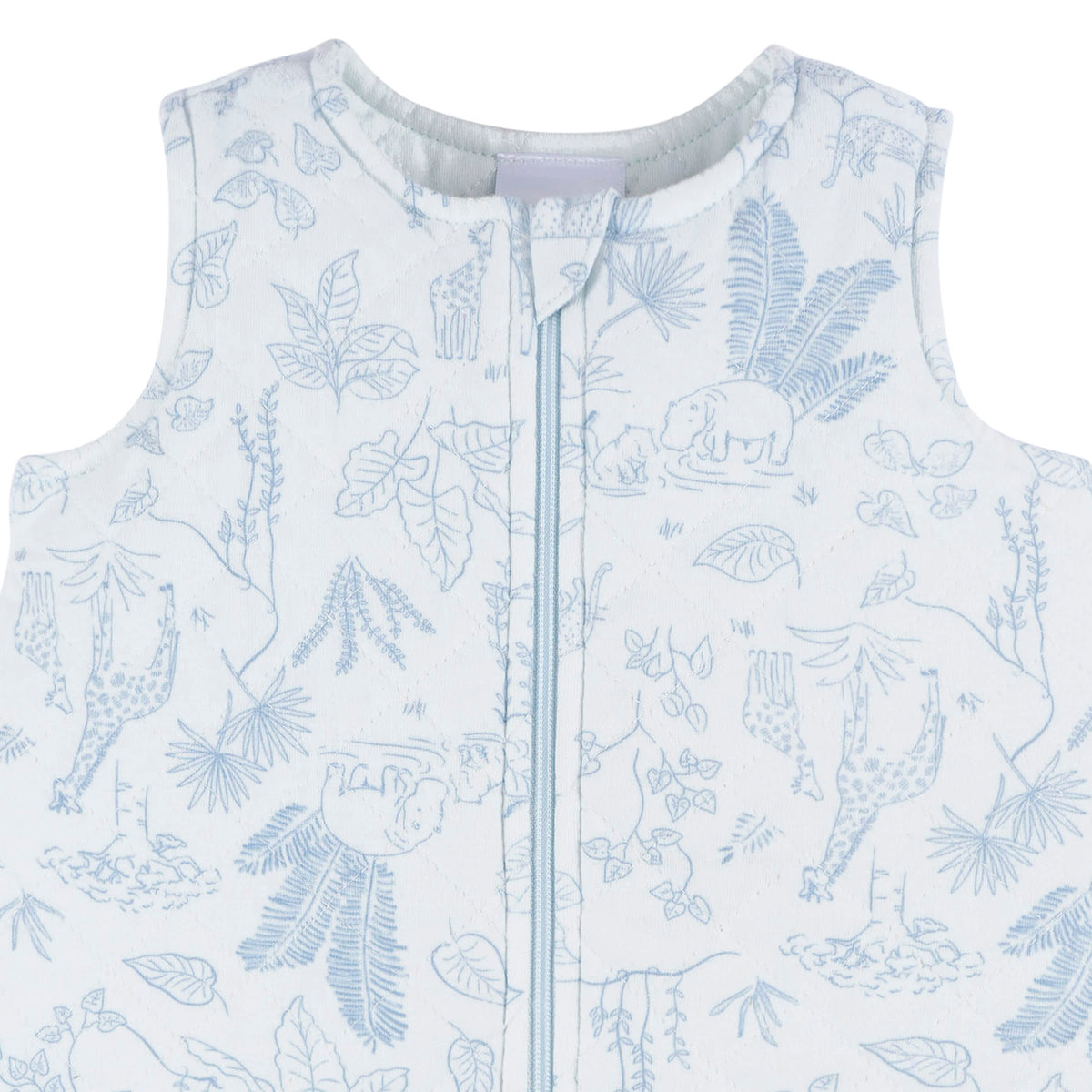 Baby Boys Blue Jungle Wearable Blanket, view 3